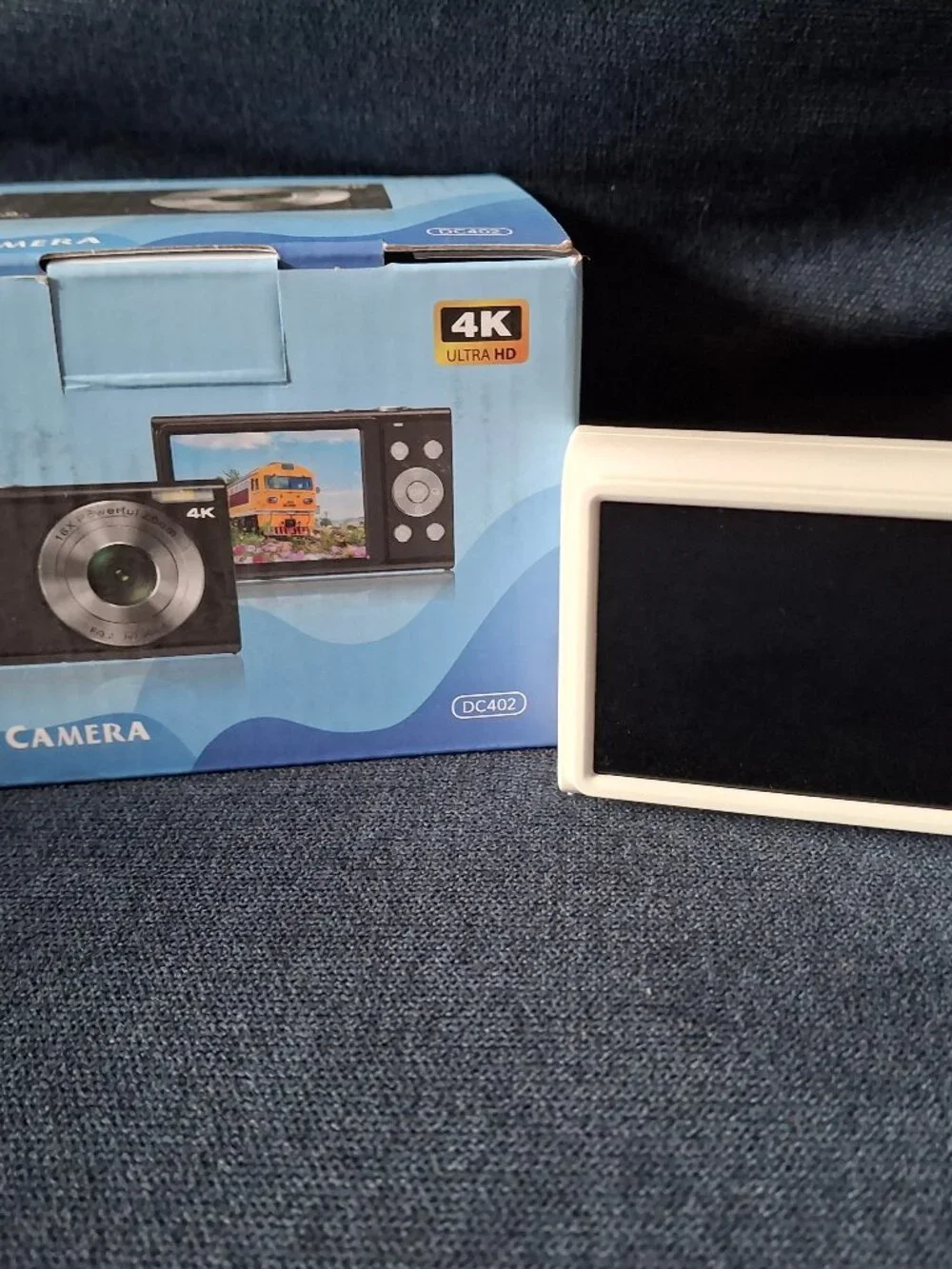 NEW 4K Digital Camera with Wide Angle Lens - White